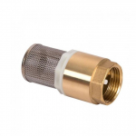 40 mm atbulinis vožtuvas su filtru, žalvarinis vandens siurblio apatinis vožtuvas