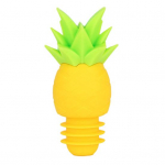 Vyno kam&scaron;tis Įvairių stilių 3D Ananasų Dizainas Silikono vyno taurės pakabukai Lengva naudoti Nesandarus vyno kam&scaron;tis geltona