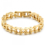 Dviračio dviračio apyrankė Madinga vyrų hiphopo titano plieno asmenybės vyri&scaron;ka motociklo apyrankė auksas