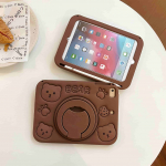 Silikoninis stalinis dėklas, skirtas Apple iPad Air 1 9,7 colio A1566 A1567 A1474 A1475 A1476 Su ra&scaron;iklio anga Shell Funda iPad Air 1 9.7 inchs ruda