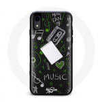 Coque Iphone X &agrave; motif music dessin