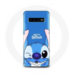 Coque - Samsung - Galaxy S10 Plus - Stitch mignon - Souple - Protection synth&eacute;tique mėlyna