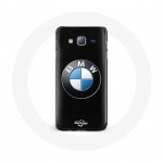 Coque pour Samsung Galaxy J5 BMW Logo fond noir