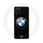 Dėklas Samsung Galaxy A22 4G BMW Logo juodas fonas