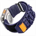 Taktinis Alpių sportinis dirželis, skirtas Apple Watch Band Series 9 appl laikrodžiui 8/7/6/5/4/ Ultra 2 49 mm nailono austo dizaino dirželis 42 mm 44 mm 45 mm 38 mm 40 mm 41 mm 38mm 40mm 41mm mėlyna