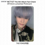 NCT 127 5-asis albumas Fact Check SM parduotuvės laimingos loterijos fotonuotrauka KPOP Taeyong