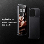 Prabangus odinis metalinis telefono dėklas, skirtas iPhone 13 14 15 Pro Max Magnetinis aliuminio kvapo telefono dangtelis, skirtas iPhone 13 14 15 Promax For Iphone 15 pilka/ruda