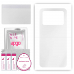 apgo Ultra Clear Protective Skin Sticker for the back compatible with Xiaomi Poco M4 5G, Wrap Film, Hydrogel Film, Flexible, Soft TPU with positioning