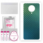 apgo Protective Skin Sticker for the back compatible with Xiaomi Redmi K30 Pro Zoom, Wrap Film, Foil, Vinyl - Pattern Carbon Chameleon CAKA1