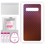 apgo skin sticker film foil vinyl for the BACK compatible with Samsung Galaxy S10 5G, scratch-resistant, easy to install - Carbon Chameleon CAKA5