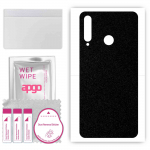apgo Protective Skin Sticker for the back compatible with Honor 20e, Wrap Film, Foil, Vinyl - Pattern Matte Black