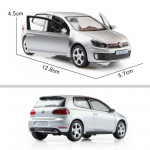 Volkswagen Golf GTI 5 colių metalinis automobilio simuliatorius lietinis ir žaislinis automobilis RMZ city 1:36 lydinio modelio dovanos vaikams
