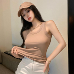 Berankoviai Slim Fit Apvalaus kaklo laisvalaikio apatiniai moteri&scaron;ki vir&scaron;utiniai moteri&scaron;ki madingi vir&scaron;utiniai vasariniai liemeniniai vir&scaron;utiniai moteri&scaron;ki eleganti&scaron;ki paprasti biuro moteri&scaron;ki mar&scaron;kinėliai Camis 24368 One Size tamsiai pilka spalva