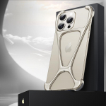 Cinko lydinio metalo telefono dėklas, skirtas iPhone 14 13 15 Pro Max berėmiui &scaron;ilumos i&scaron;sklaidymo apvalkalui, smūgiams atspariam buferiui, apsaugančiam nuo kritimo dangtelio Funda For iPhone 13 pilka