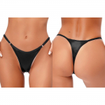 Moteri&scaron;kos metalinės blizgios mikro kelnaitės G-String T-nugaros stringai Seksualus apatinis trikotažas prie baseino vakarėliui