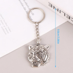 Dvipusis tigro galvos raktų pakabukas gyvūnas tigras statula pakabukas automobilio raktų pakabukas kuprinės žavesys krep&scaron;ys dekoro papuo&scaron;alai priedai as the picture