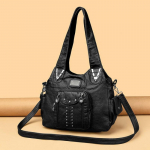 Naujos Moteri&scaron;kos prabangios rankinės moteri&scaron;kos rankinės dizaineris Vintage Mink&scaron;tos odos krep&scaron;iai Mados Satchel Motociklo Krep&scaron;ys Tote Bags pasiuntinių krep&scaron;ys