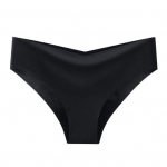 Moteri&scaron;kos kelnaitės Besiūlės vidurio juosmens ledinis &scaron;ilkas, geras oras, vienspalvis, plonas S juoda