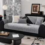 &Scaron;enilinis sofos užvalkalas Storas L tipo kampinis sofos užvalkalas Kilimėlis Vienspalvis Slydimas naminis &scaron;uo Vaikų kilimėlis nugaros sofa pagalvėlė Live Room 70x70cm 1pcs