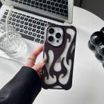 Naujas 3D mink&scaron;tos liepsnos ra&scaron;to telefono dėklas iPhone 16 15 14 13 12 11 Pro Max Plus madingas tu&scaron;čiaviduris plonas smūgiams atsparus apsauginis dangtelis For iPhone 11 ProMax