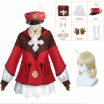 Žaidimas  Klee Cosplay Kostiumas Anime Perukai Uniforma Mielas Loli &Scaron;ventės Apranga Kostiumas Moterims Helovinas Karnavalo Kostiumai L-(Costume+Wig)