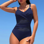 Push Up Moteri&scaron;kas vientisas maudymosi kostiumėlis Sexy tinklinis maudymosi kostiumėlis Moteri&scaron;kas paplūdimio maudymosi kostiumėlis Monokini 2XL