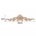 Medienos raižytos aplikacijos Tinklai Nedažyti baldai Ilgi mediniai gėlių lipdukai Kampiniai medžio aplikacijos aplikacijos medinės figūrėlės