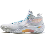 Li Ning Jiao Ao Angel Tinklelio audinys 2023 Nauji lauko dėvėjimui atsparūs na&scaron;umo amortizacijos vidutinio auk&scaron;čio krep&scaron;inio bateliai vyrams sportbačiai Standartinis-Baltas ABFT035-9 43