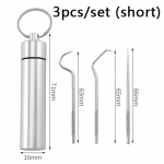 Nerūdijančio plieno dantų krap&scaron;tukų rinkinys Dantų siūlas Daugkartiniai dantų krap&scaron;tukai Ne&scaron;iojami dantų krap&scaron;tukų siūlai Dantų valiklis Burnos valymas 3pcs (with box) sidabras