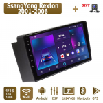 Android automobilinis radijas SsangYong Rexton 2001-2006 m. Multimedijos grotuvas Pagrindinis įrenginys Stereo GPS navigacija BT WIFI 1+16GB 1+16GB