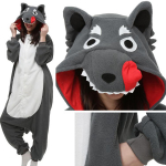 &bdquo;Shark Pijama Winter Warn Animal Cosplay Polar Fleece Kigurumi Onesie&ldquo; pižama vyrams ir moterims rudens XL pilka spalva