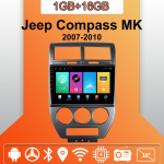 Automobilio radijas Android Auto Carplay Jeep Compass MK 2007-2010 Multimedia grotuvas Pagrindinis įrenginys Stereo GPS navigacija BT WIFI 1+16GB 1+16GB