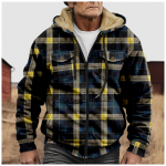 Vyri&scaron;ki žieminiai vilnoniai megztiniai su gobtuvu su užtrauktuku ir laisvalaikio striuke. XXXXXL