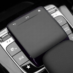 Automobilių priedai TPU Center Control pelės ekrano apsauginis dangtelis skirtas Mercedes Benz AB CLA GLE GLS GLB klasė W177 W247 C118 W167 juoda