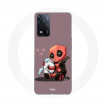 Coque Maniacase pour Oppo A93s 5G B&eacute;b&eacute; Deadpool avec Licorne