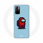 Coque Maniacase pour Redmi Note 11 5G Among Us jeu vid&eacute;o Fond bleu mėlyna