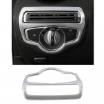 Skirta Mercedes Benz C GLC Class W205 S205 C205 A205 X253 C253 automobilio prietaisų skydelio priekinių žibintų jungiklio mygtuko dangtelio apdailos lipdukas