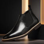 Dydis 38-47 Klasikinio dizaino vyri&scaron;ki Chelsea trumpi batai Prabangūs rudos odos Auk&scaron;tos kokybės Smailianosiai Ankle Boots Verslo proginiai batai 38 juoda