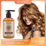 Plaukus apimties suteikiantis kremas Plaukų kondicionierius Marokieti&scaron;ki plaukų formavimo produktai Garbanas apibrėžiantis Maitinantis esencija Drėkinantys garbanų stiprikliai One bottle