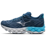 Mizuno Wave Sky 8 Mėlynas Sparnas Žalsvai Mėlynos Unisex Sportbačiai Neo-Sidabrinės Upės Mėlynos J1GC240205 39