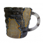 Kavos puodeliai Dirbtinių kristalų mineralinis kavos puodelis 11 Oz dervos arbatos puodelis namų biurui Terminis dirbtinis kri&scaron;tolinis geriamasis puodelis Dovana kavos mėgėjams