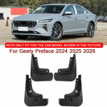 Geely Preface 2024 2025 2026 Automobilio stilius ABS Automobilio purvasargiai Purvo apsauga Purvasargiai Purvasargiai Priekinis Galinis sparnas Automobilio aksesuaras juoda