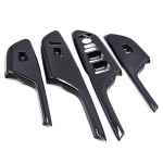 Anglies pluo&scaron;to vidaus durų porankio stiklo mygtukų dekoratyviniai lipdukai modifikavimo reikmenys, skirti Honda Civic 10th 2017 18 2019 2020