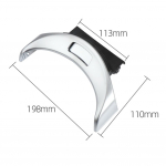Chromuotas centrinės konsolės porankio jungiklio mygtuko apdailos dangtelis Mercedes Benz C GLC klasės W205 W253 2015-2020 Sidabrinės interjero dalys balta