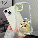 Mobiliųjų telefonų dėklai iPhone 11 13 XR 15 Pro Max 12 14 Pro Max dėklas iPhone 16 7 Plus 8 Plus XS Max Animacinis ra&scaron;tas Apsauga nuo kritimo Atspari smūgiams iPhone 6&6s balta