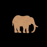 D&eacute;coration en bois - El&eacute;phant - 15 cm - Marron - Mixte - Fabrication fran&ccedil;aise