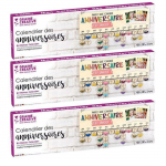 3 calendriers des Anniversaires en bois 40 x 12 cm