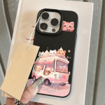 Telefono dėklas, skirtas &bdquo;iPhone 11 13 XR XS Max&ldquo; dėklas iPhone 16 Pro Max rožinė