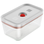 Zwilling Henckels Japan Save Glass Vakuuminis indas M dydis Stiklinis indas maisto laikymui 2020 m. modelis Japoni&scaron;kas Fresh Save J.A. &Scaron;viežias & 900 ml Atsparus kar&scaron;čiui balta