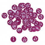 50 vnt. Numeruotos etiketės Apvalios Paprastos Gražios Avilio žymos Veisimo reikmenys Bitininkystei Gyvūnas violetinė